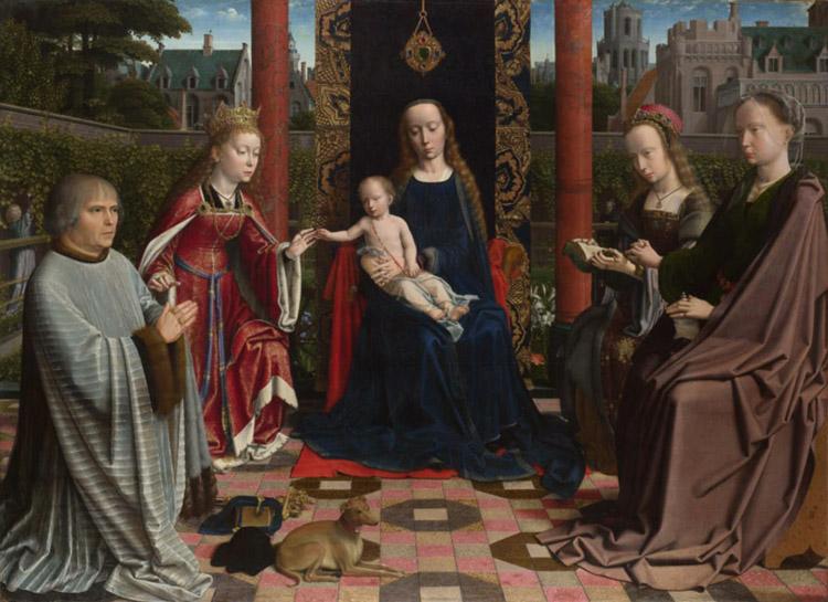 Gerard David The Mystic Marriage of St Catherine (mk08) oil painting picture